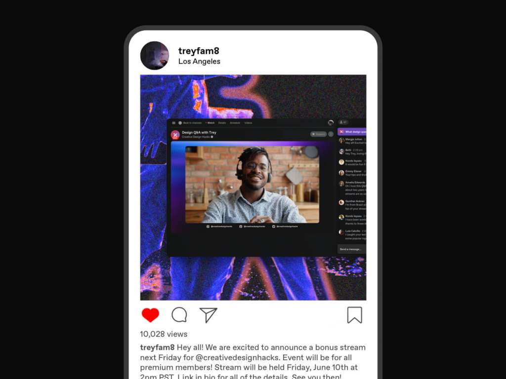 Stream social media promotion