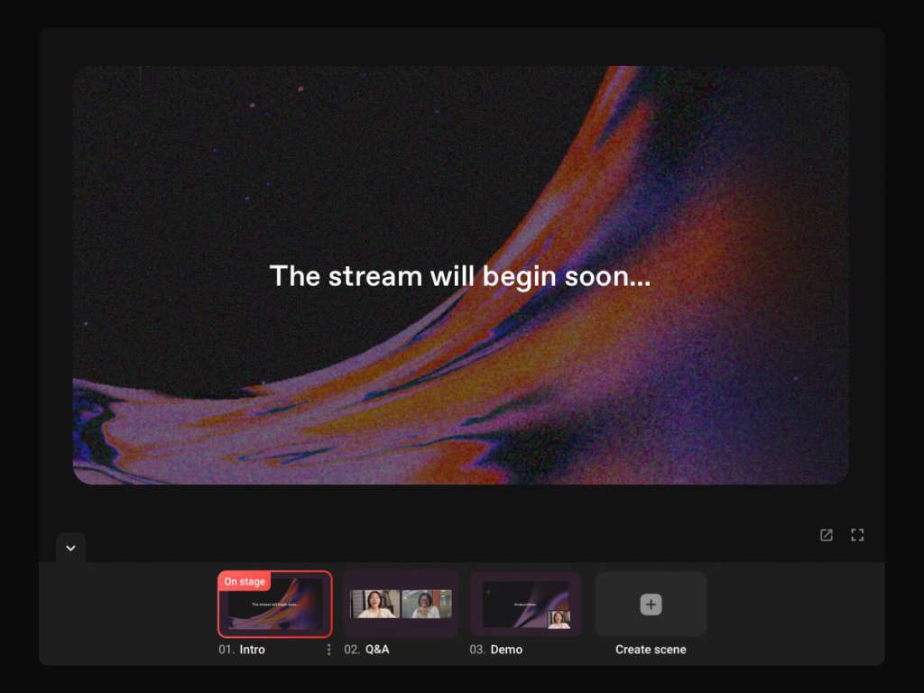 Lobby stream screens